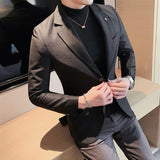 Joior British Style Business Casual Suit Jacket Men Fashion High Sense Bright Face Slim Fit Blazers Wedding Party Dress Blazer