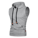 Joior New Fashion Zipper Cardigan Sweater Mens Sleeveless Hooded Vest Jacket Plus Size S-4XL Streetwear Vest Hoodies