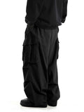 Joior Classic Design Multi Flap Pockets Cargo Pants,Men's Loose Fit Drawstring Cargo Pants For Skateboarding,Street,Outdoor Camping