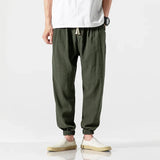 Joior Cotton Linen Casual Harem Pants Men Joggers Man Summer Trousers Male Chinese Style Baggy Pants Harajuku Clothe