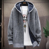 Joior Autumn and Winter Men's Wool Jacket New Jacket Plush Thickened Classic Vintage Cardigan Hoodie Casual Loose Tops