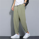 Joior Summer Ice Silk Thin Soft Casual Men‘s Daily Baggy Pants Sports Straight Joggers Fashion Streetwear Trousers Men Clothing