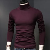 Joior Man Thermal Turtleneck Casual Sleepwear Shirt S-2XL Sleeve Long Slim Coat 5colors Basic Sweater Bottom Winter