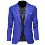 Joior 2024 Fashion New Men's Casual Business Slim Fit Formal Dress Blazers Jacket Suit Coat