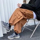 Joior Cargo Pants Men's Loose Large Pocket Wide Leg Jogger Pants Harajuku Street Fashio Brand Male Workwear Trousers