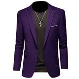 Joior 2024 Fashion New Men's Casual Business Slim Fit Formal Dress Blazers Jacket Suit Coat