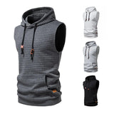 Joior New Fashion Zipper Cardigan Sweater Mens Sleeveless Hooded Vest Jacket Plus Size S-4XL Streetwear Vest Hoodies