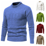 Autumn and Winter New Men's Sweaters Warm and Skin-friendly Elastic Sweaters Pullover Knit Sweater