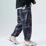 Joior Ankle-Length Plaid Harem Pants Men Clothing Joggers Men Pants Trousers Japanese Fashion Sweatpants S-5XL Streerwear