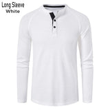 Joior Classic Waffle Henley Tshirt Men Brand New Crew Neck Long Sleeve Slim Fit Tee Shirt Homme Casual Heavy Weight T Shirts Male