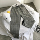 Joior Mens Black Harajuku Plaid Pants Men Japanese Streetwear Baggy Sweatpants Male Colors Vintage Casual Joggers Pants