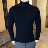 Joior Autumn Winter Turtleneck Pullovers Warm Solid Color Men's Sweater Slim Pullover Men Knitted Sweaters Bottoming Shirt