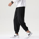 Joior Summer Men's Trousers Ice Silk Cool Thin Soft Fashion Casual Pants Breathable Loose Straight Pants Streetwear Men Clothing