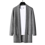 Joior Autumn Korean style fashion Men's Sweater Thicken and Velvet Men Cardigan Knitted Sweater Coat Stripe Jacket Male S-5XL