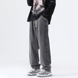 Joior M-5XL Teenage Jeans Appear Slim and Loose Fitting Casual and Versatile Sportswear Pants Straight Leg Trendy Jeans