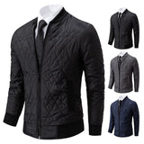 Joior Autumn Winter Men's Fashion Leisure New Knitted Men's Korean Version of Slim Cotton-padded Jacket Sweater Coat