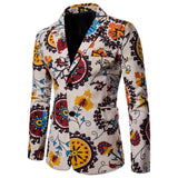 Joior Autumn And Winter Coat Jacket Men Blazers Suits Causal Flower Suit Slim Fit Ethnic Floral Retro Dress Mens Blazer Masculino Coat