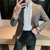 Joior British Style Business Casual Suit Jacket Men Fashion High Sense Bright Face Slim Fit Blazers Wedding Party Dress Blazer