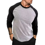 Joior Casual Fashion Streetwear Long Sleeve T-shirt Men Woman Fitness Raglan Sleeves Tee Shirt Male Tops Spring Autumn Clothing