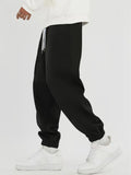 Joior Men Slant Pocket Drawstring Waist Solid Sweatpants