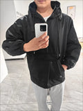 Joior Couple Wear Men's Jacket Windbreaker Design Casual Loose Coat Trend Spring and Autumn Hooded Charge Coat