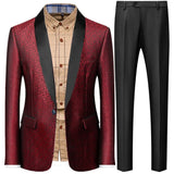 Joior Coat Vest Pants 3 Piece Suit Set Luxury Groom Wedding Dress Party High End Waistcoat Slim Fit Lapel Blazer Jacket Men Trousers