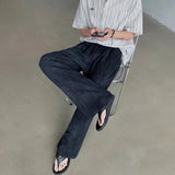 Joior Summer New Linen Fabric Thin Wide Leg Pants Loose All-match Simple Stretch High Waist Solid Color Ice Silk Trousers