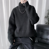 Joior Autumn Winter Mens Casual Turtleneck Pullover Men's Long Sleeve Rollneck Sweater Korean Style Fashion Warm Knitted Sweater