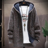 Joior Autumn and Winter New Men's Fashion Hooded Sweater Men's Casual Plus Fleece Thickened Warm High-Quality Large Size Sweater