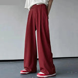 Joior Korean Style New Men Pantalons Fashion High Waist Stripe Long Pants Casual Comfortable Male Straight Trousers S-5XL