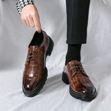 Joior Brand New Men Dress Shoes Patent Leather Brogue Shoes for Male Formal Wedding Party Office Men Oxfords Business Moccasins Shoes