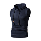 Joior New Fashion Zipper Cardigan Sweater Mens Sleeveless Hooded Vest Jacket Plus Size S-4XL Streetwear Vest Hoodies