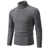 Joior black turtleneck outfit men Cool New Trend Men's High Neck Sweater  Pullover Knitted Warm Casual Men Clothing  Knitted Sweater Men