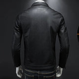 Joior Black PU Jackets Men Spring Autumn Leather Jacket Coat Male Fashion Casual Motor Biker PU Leather Coat Big Size 5XL