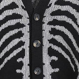 Joior Autumn and Winter Sweater Jacket New Jacquard Halloween Knitted Cardigan Fashion Men's and Women's Sweaters