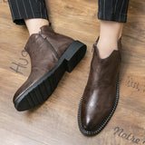 Joior Casual Chelsea Boots Men Ankel Boots Fashion Retro Business Dress Boots Antumn Bota Masculina