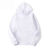 Joior Spring and Autumn Trendy Solid Color Sports Hoodies Fleece Men's and Women's Sweatshirts Trendy Pullovers Couples Hoodies S-3XL