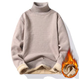 Joior turtleneck outfit men Autumn Winter Men's Turtleneck Sweater Men's Knitting Pullovers Rollneck Knitted Sweater Warm Men Jumper Slim Fit Casual Sweater