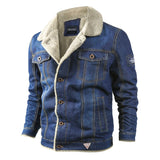 Joior Large Size Denim Jacket Autumn Winter Thickened Warm Wind-Resistant High Quality Men Clothing Comfortable Hot Roupas Masculinas