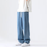 Joior M-5XL Teenage Jeans Appear Slim and Loose Fitting Casual and Versatile Sportswear Pants Straight Leg Trendy Jeans