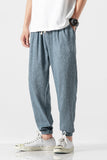 Joior Large Size Chinese Style Linen Casual Harlan Loose Trousers Cotton Linen Pants Ice Silk