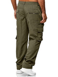 Joior Stretch Jogging Pants with Flap Pockets - Men's Casual Loose Fit thin Cargo Pants