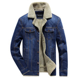 Joior Large Size Denim Jacket Autumn Winter Thickened Warm Wind-Resistant High Quality Men Clothing Comfortable Hot Roupas Masculinas