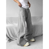 Joior Wide Leg Sweatpants Men Oversize Gray Sports Pants Sportswear Casual Trousers Male Loose Korean Streetwear Hip Hop