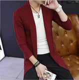 Joior Autumn Men's Sweaters Coat British Retro Stitching Cardigan Men Sweater Jacket Slim Fashion Casual Coat