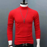 Joior Man Thermal Turtleneck Casual Sleepwear Shirt S-2XL Sleeve Long Slim Coat 5colors Basic Sweater Bottom Winter