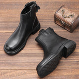 Joior Black Genuine Leather Comfortable Women Autumn Winter Boots Fashionable Classic Women Boots