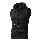 Joior New Fashion Zipper Cardigan Sweater Mens Sleeveless Hooded Vest Jacket Plus Size S-4XL Streetwear Vest Hoodies