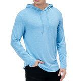 Joior Men's Lightweight Athletic Hoodies Long Sleeve Workout Sport Hooded Shirt Casual Gym Running Jogger Shirt Pullover Sweatshirt