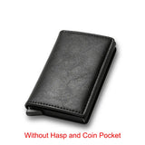 Joior Carbon Fiber Slim Aluminum Men Wallet ID Credit Card Holder Mini RFID Wallet Automatic Pop up Bank Card Case Black Vallet 2024